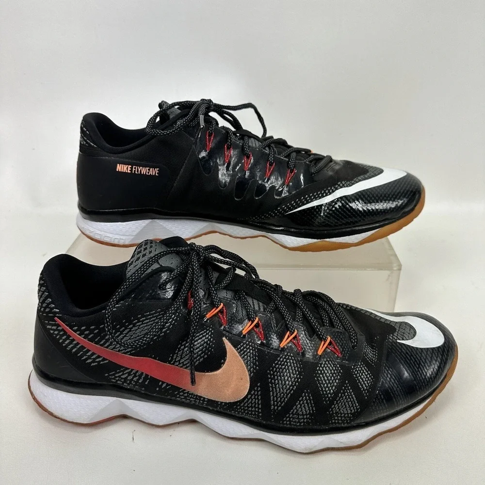 Nike CJ3 Flyweave Trainer Georgia Peach Sneaker  Men's Shoes‎ Size 14 725231-081